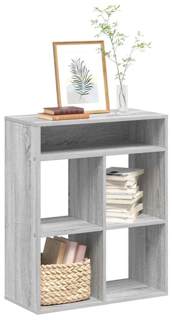 vidaXL Estante cinzento sonoma 66x31x80 cm derivados de madeira