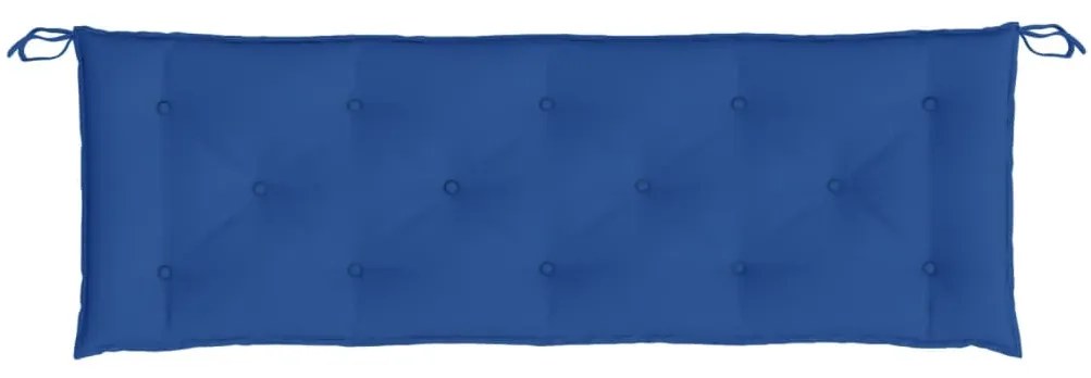 Almofadão p/ banco jardim 150x50x7 cm tecido oxford azul royal