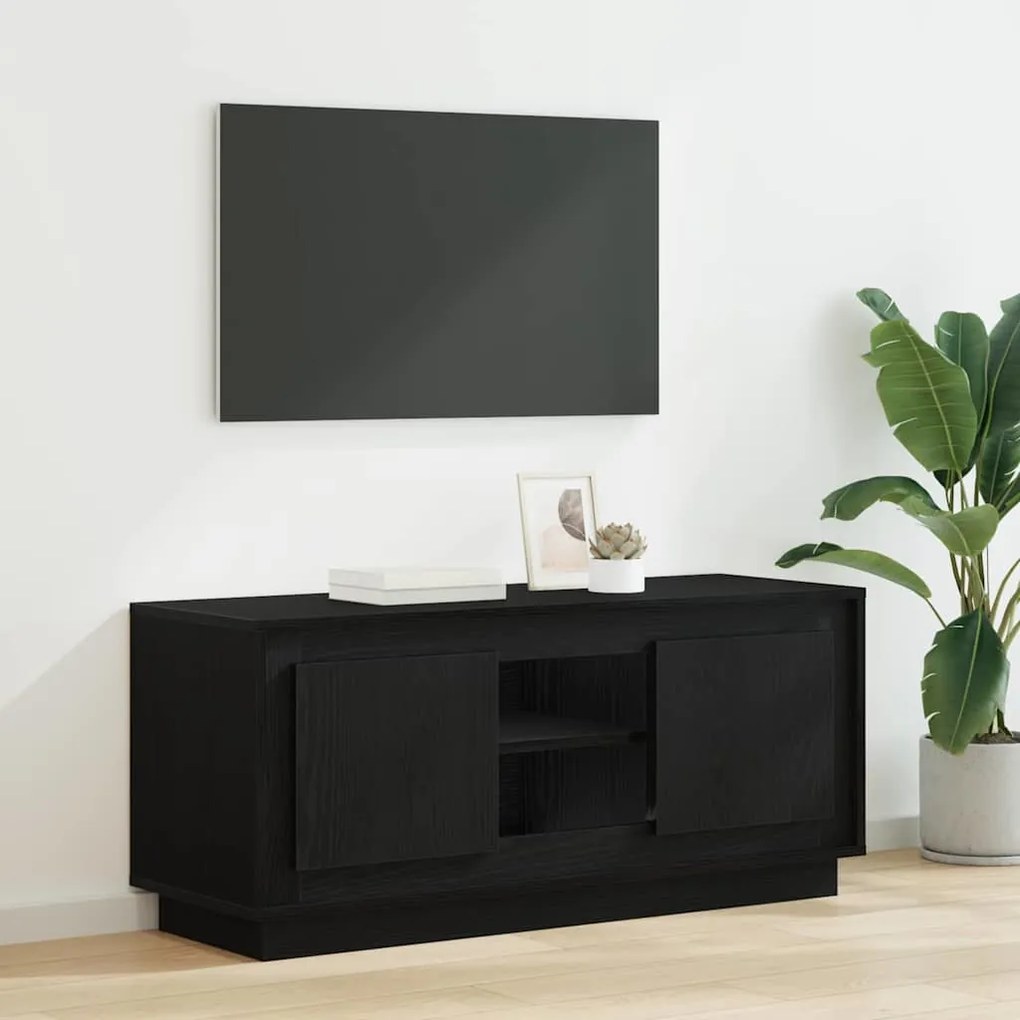 vidaXL Gabinete para TV Carvalho Preto 102 x 35 x 45 cm
