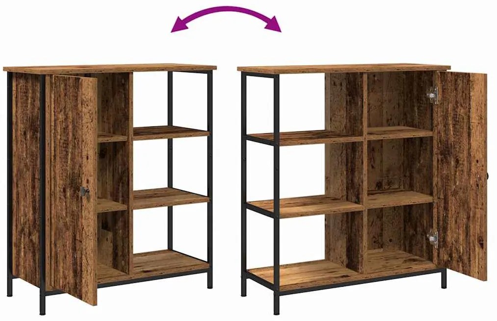 Buffet Madeira Velha 70x30x80 cm Madeira Engenharia