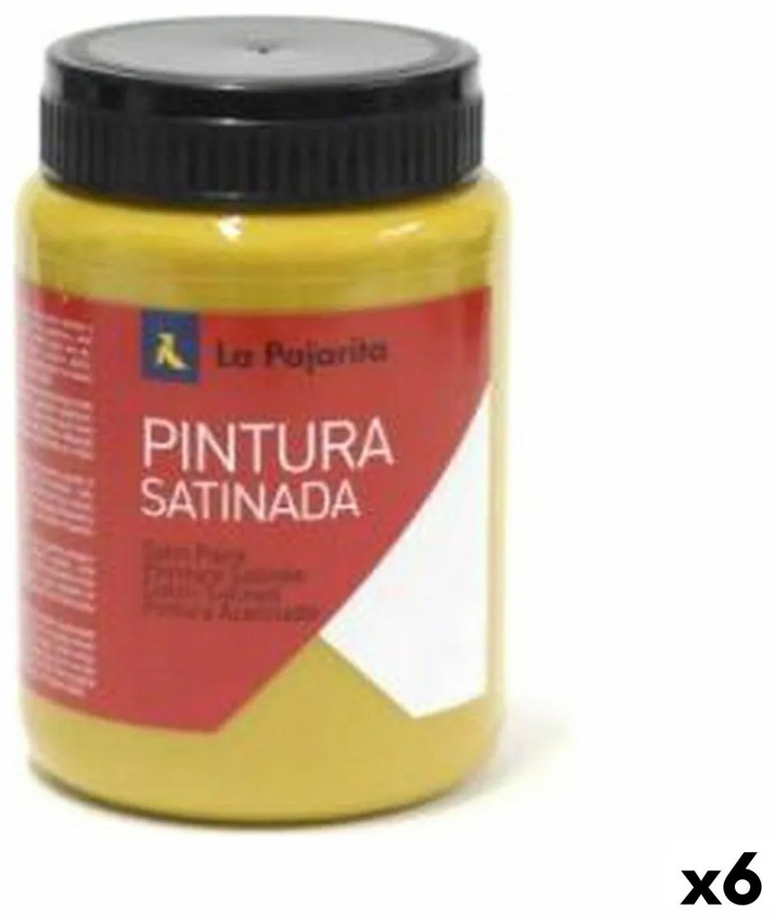 Têmpera La Pajarita L-03 Oxide Amarelo Acetinado Escolar (35 Ml) (6 Unidades)