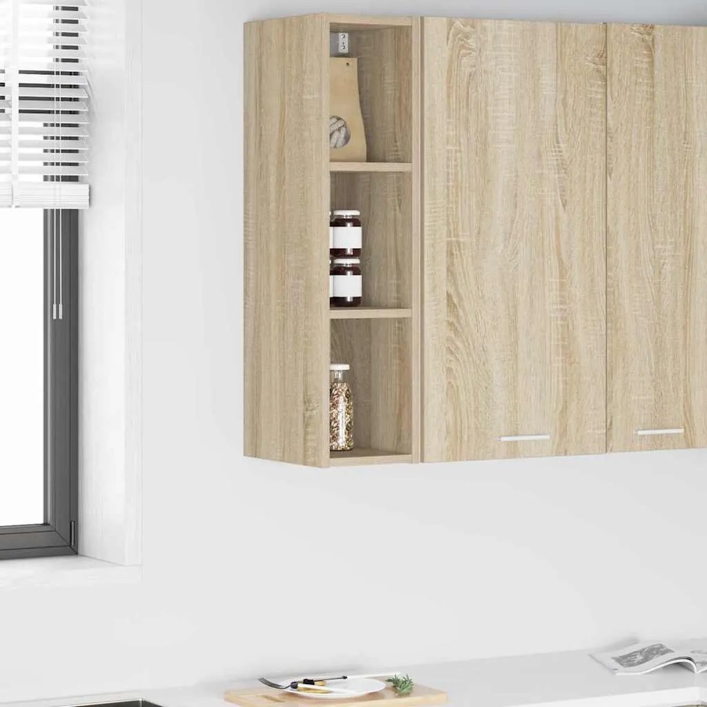 vidaXL Armário suspenso Riga Carvalho Sonoma 20 x 29,5 x 80 cm