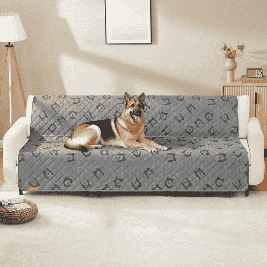 Manta impermeável para cães 1208 x 173 cm cinzento