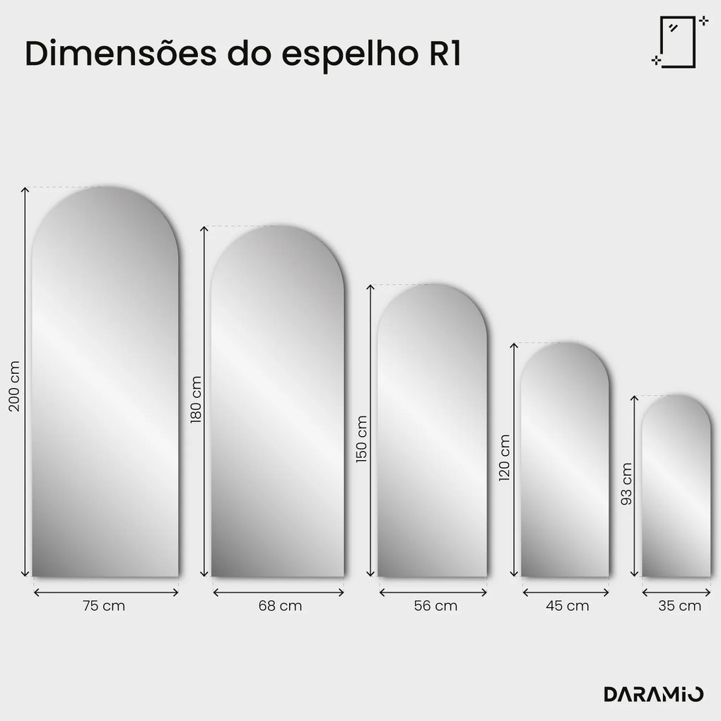 Espelho em arco Pure R1