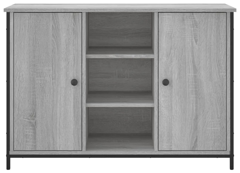 Aparador 100x35x70 cm derivados de madeira cinzento sonoma