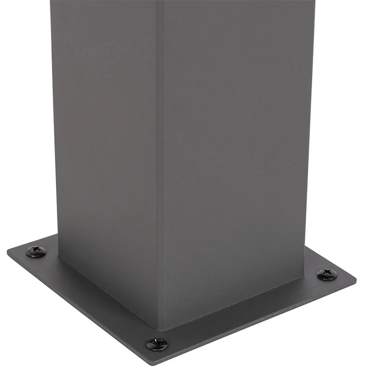 Candeeiro de pé moderno para exterior 50 cm cinzento escuro IP44 - Denmark Moderno