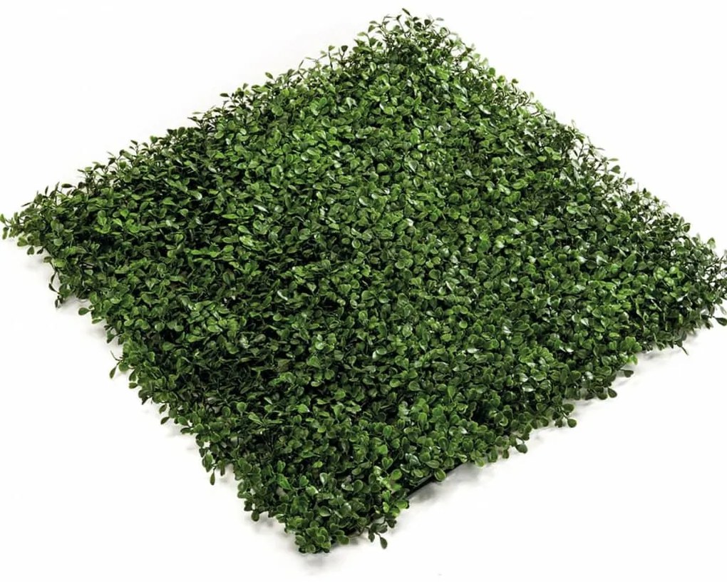 414491 Emerald Tapete de buxo/relva artificial 4 pcs verde 50x50 cm 417980