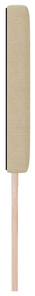 Cabeceira LED vidaXL Design Simples Verde Claro Cinza 100 cm Tecido Co