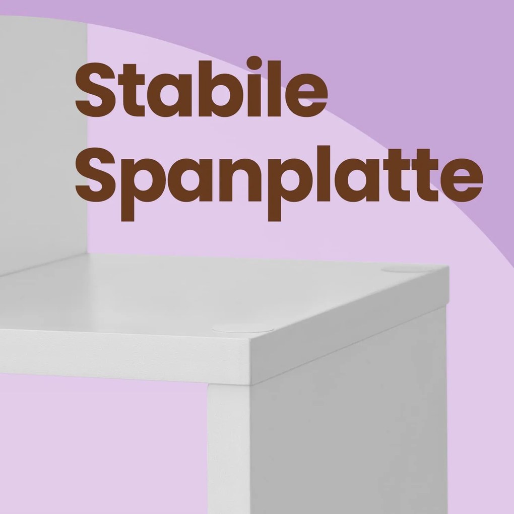 Estantes de livros, Estante de 6 prateleiras Divisora de ambientes 24 x 70 x 190,5 cm Branca