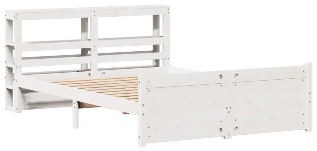 Estrutura de cama c/ cabeceira sem colchão 120x200 cm branco