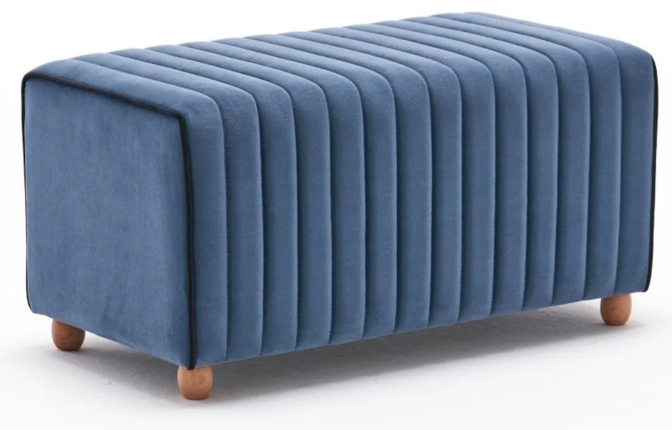 Pouffe Mabel – Azul – 80x40x40 cm