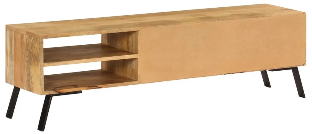 Móvel de TV em madeira de mangueira maciça 140x30x40 cm