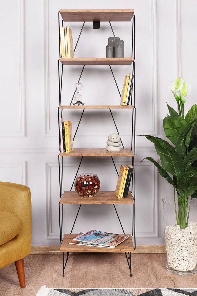 Estante Balaban – Cor Pinho – 46 cm x 165 cm x 30 cm