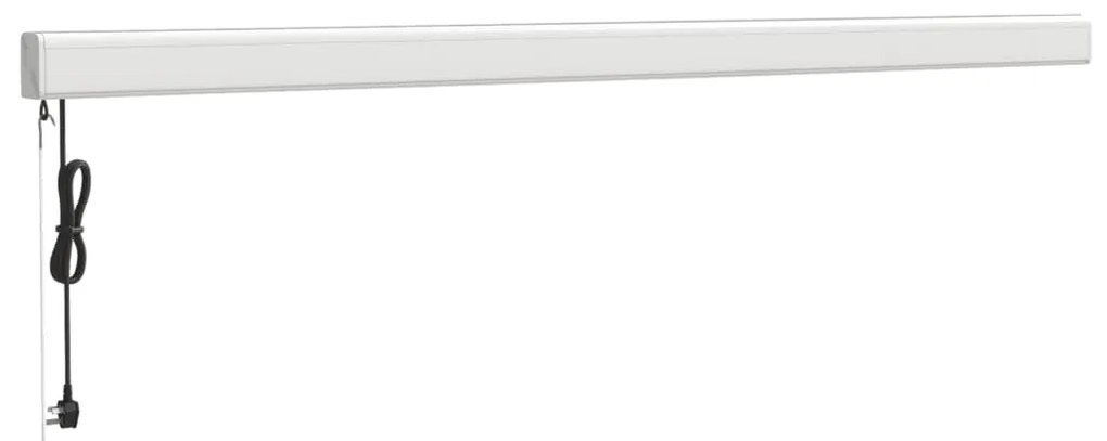 Toldo retrátil 4x3 m tecido e alumínio azul e branco