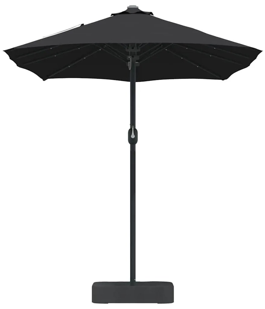 Guarda-sol de Jardim Preto 385 x 209 x 244 cm tecido