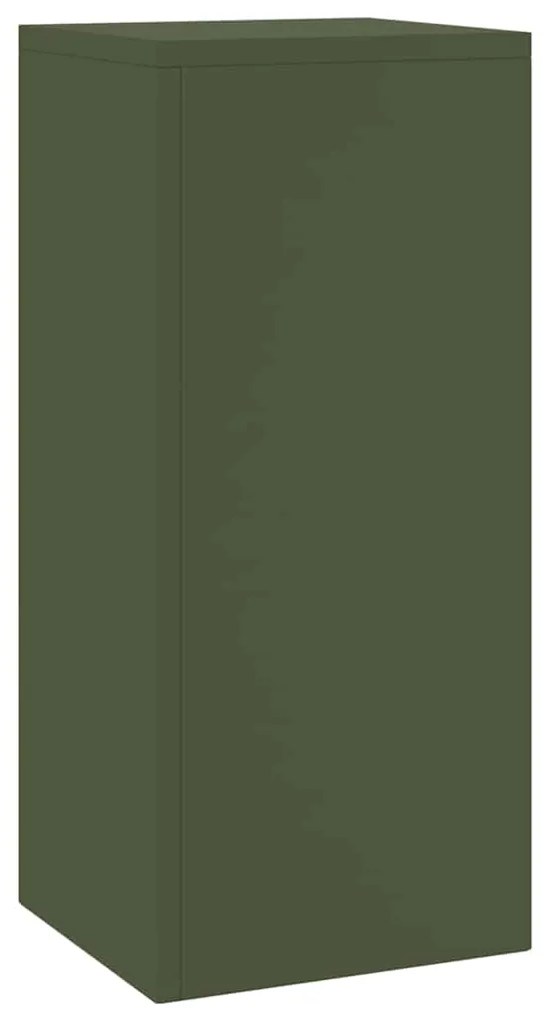 Suportes para Plantas Pilar 2 pcs Verde-Azeitona 24x24x55 cm Aço