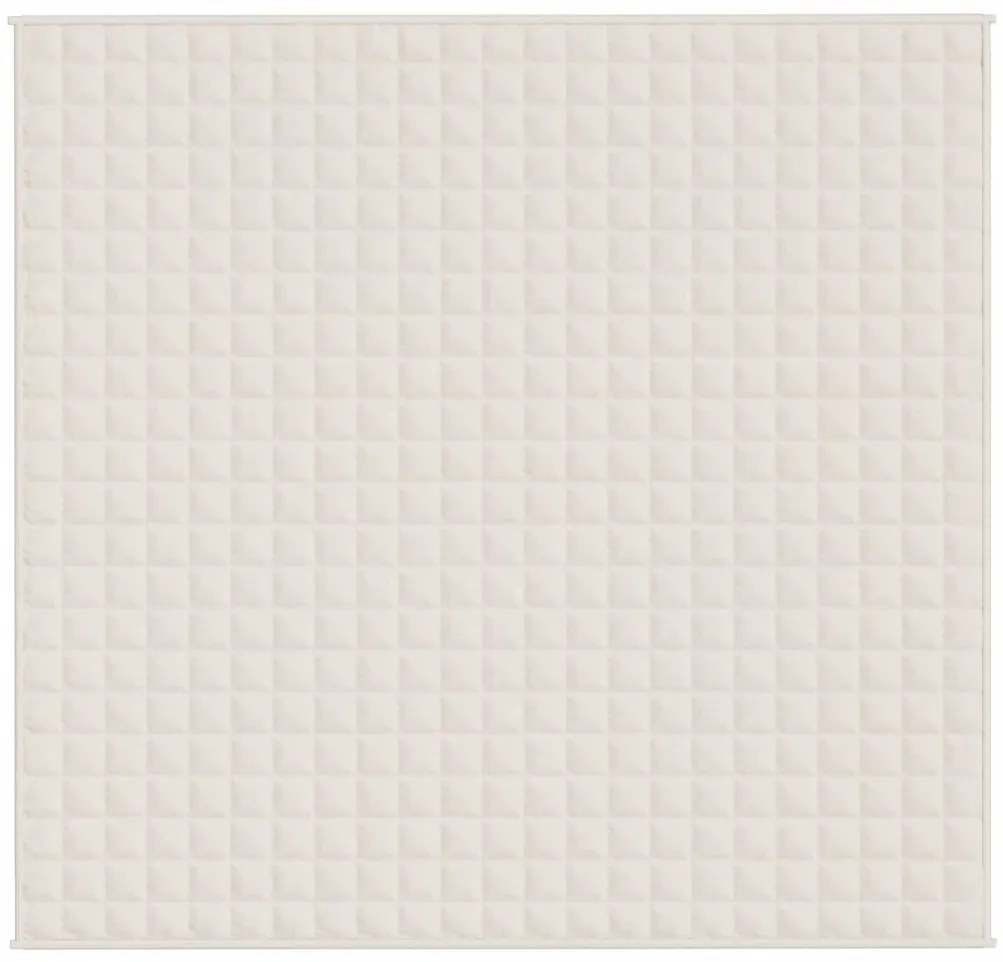 Manta pesada 11 kg 220x240 cm tecido creme-claro
