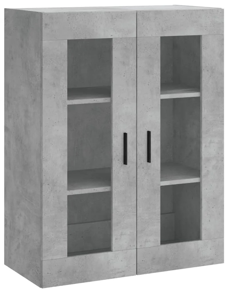 Móveis de parede 2 pcs derivados de madeira cinzento cimento