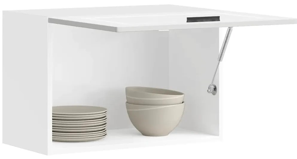 vidaXL Armário de parede de cozinha Porto madeira artificial branca