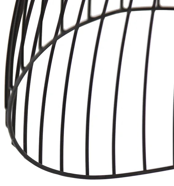 Candeeiro de teto design preto 29 cm - Pua Design