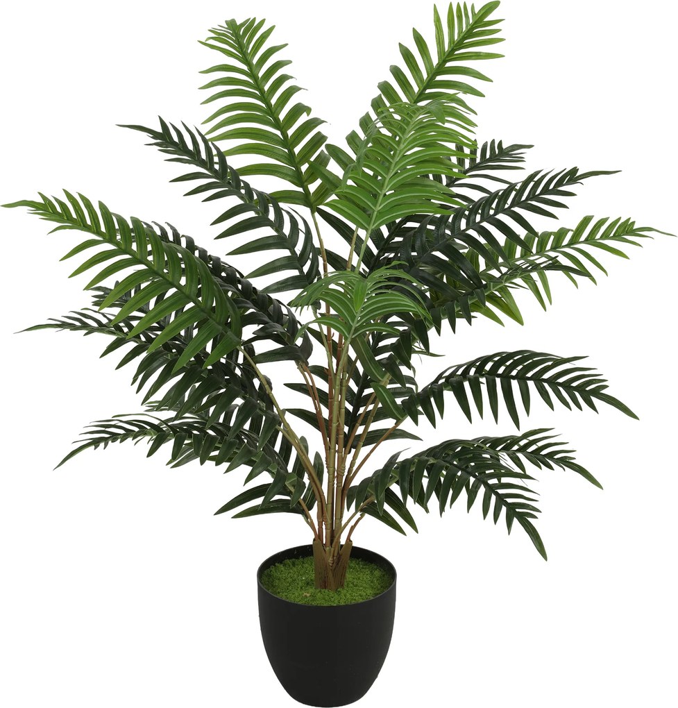 Planta artificial de interior de 90 cm, feto em vaso com ramos flexíveis, para interior e exterior