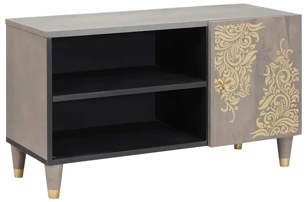 vidaXL Gabinete para TV com prateleira Cinzeto 80 x 33 x 46 cm