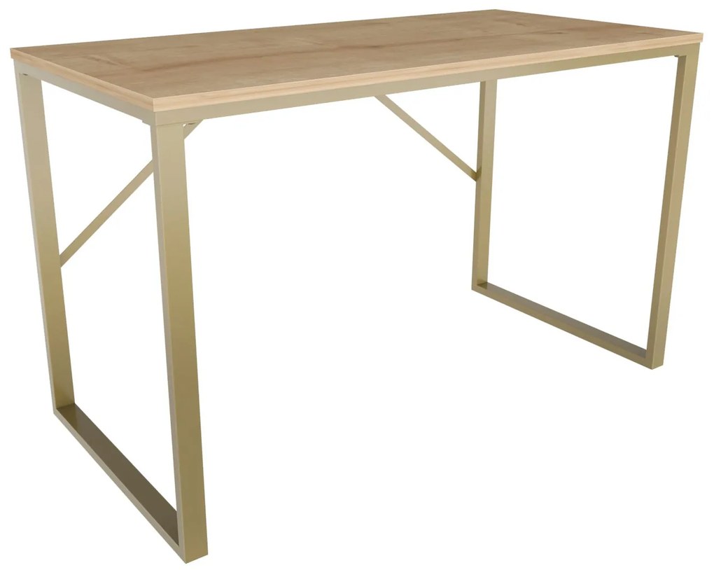Secretária Layton – Carvalho Dourado – 120 cm x 60 cm x 74 cm