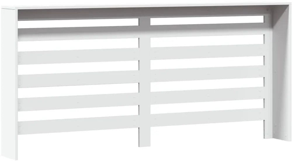 Cobertura de radiador 175x20x82 cm derivados de madeira branco