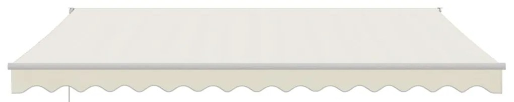 Toldo retrátil automático 4x3 m cor creme