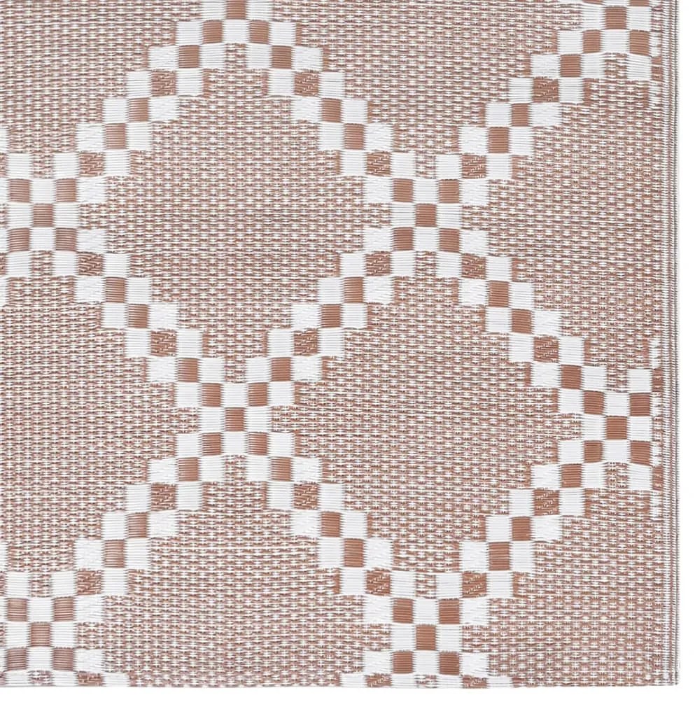 Tapete de exterior 80x150 cm ARAKIL PP castanho