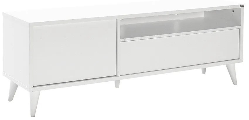 Móvel de TV "Cesar" – Branco – 150 x 53 x 40 cm – Design Moderno