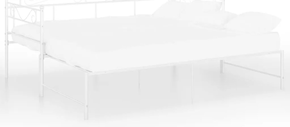 Estrutura sofá-cama de puxar 90x200 cm metal branco