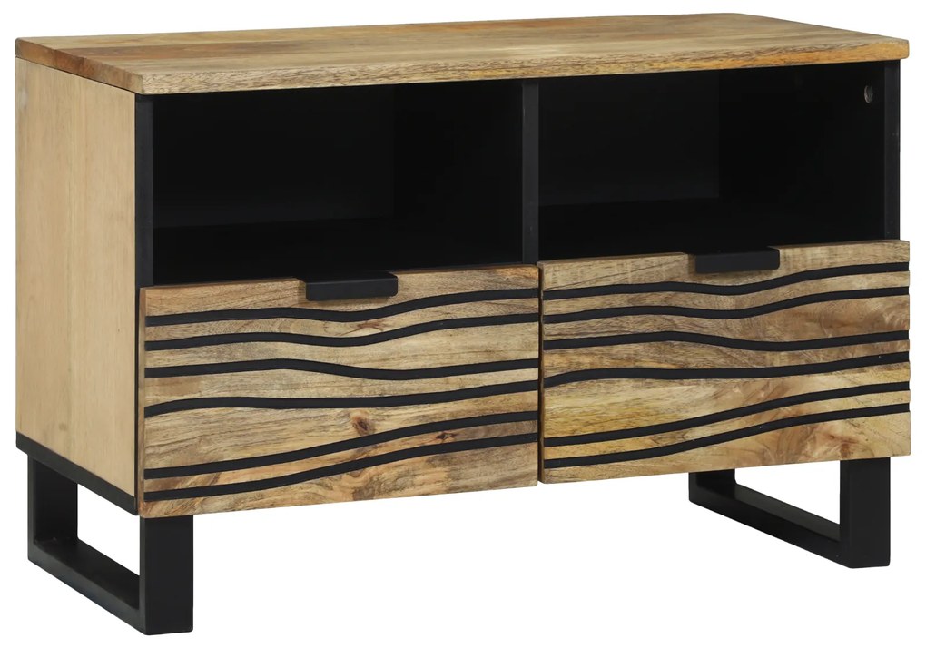 Armário de TV - 70x33.5x46 cm, Madeira de Mangueira Maciça