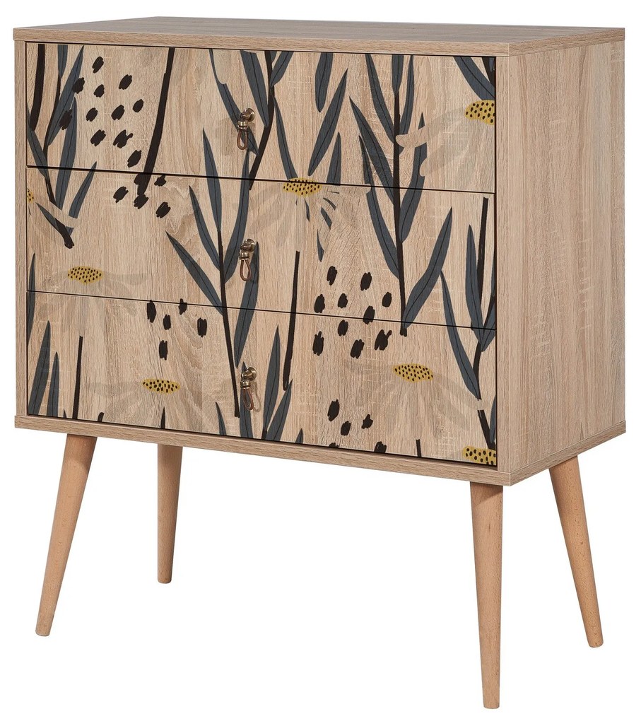 Cômoda City Trio – Multicolor – 80 cm x 89 cm x 40 cm