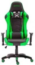 Cadeira Gaming Matrics Osiris Preta/verde 410989