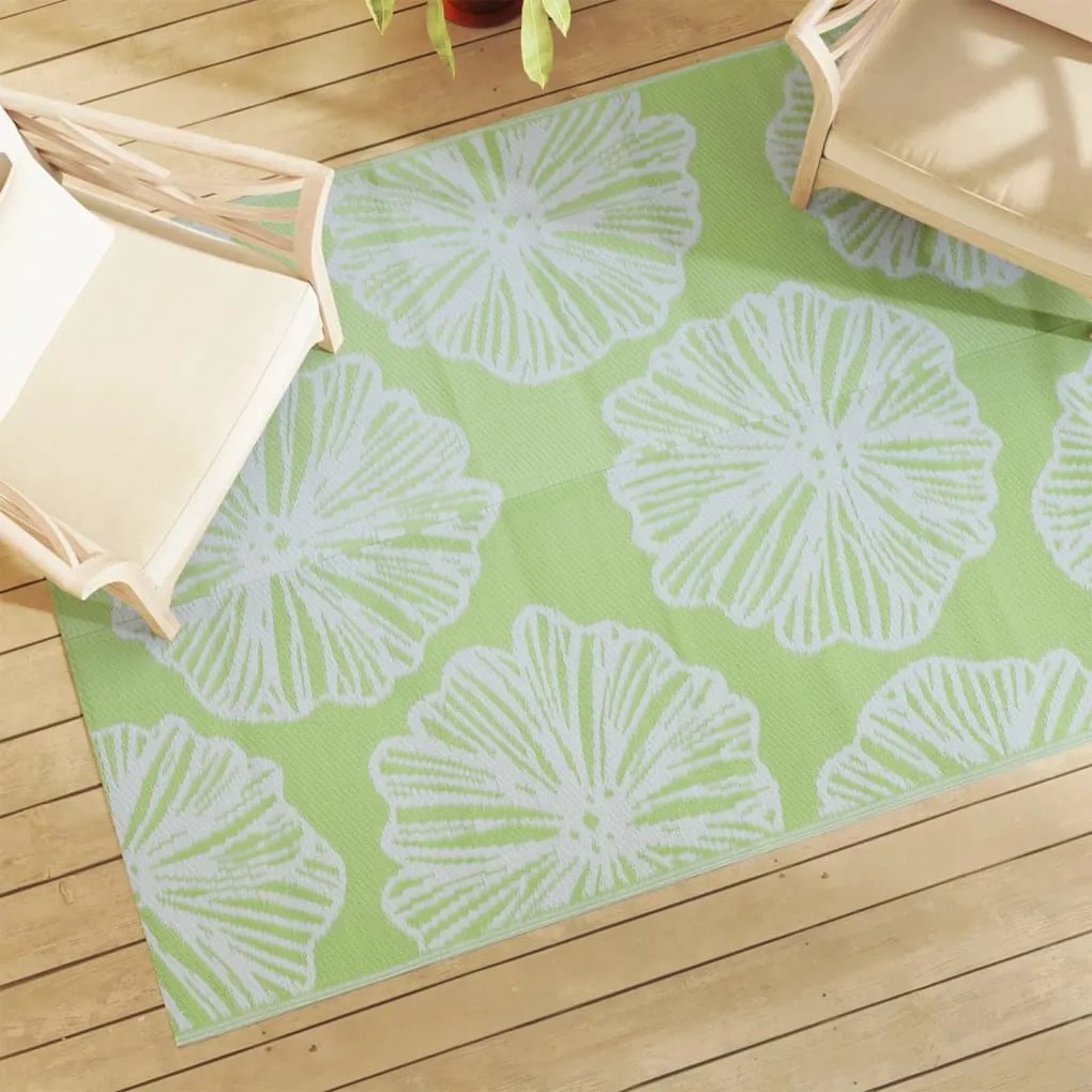 Tapete de exterior 140x200 cm ARAKIL PP verde