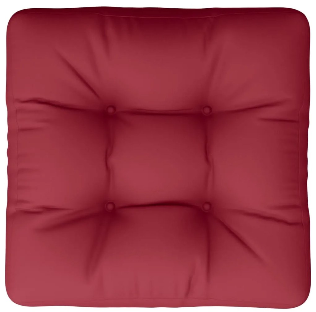 Almofadão p/ sofá paletes 60x60x12 cm tecido vermelho tinto