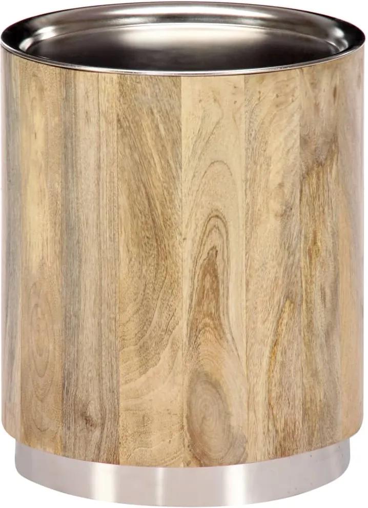 Mesa de centro 38x45 cm madeira de mangueira maciça