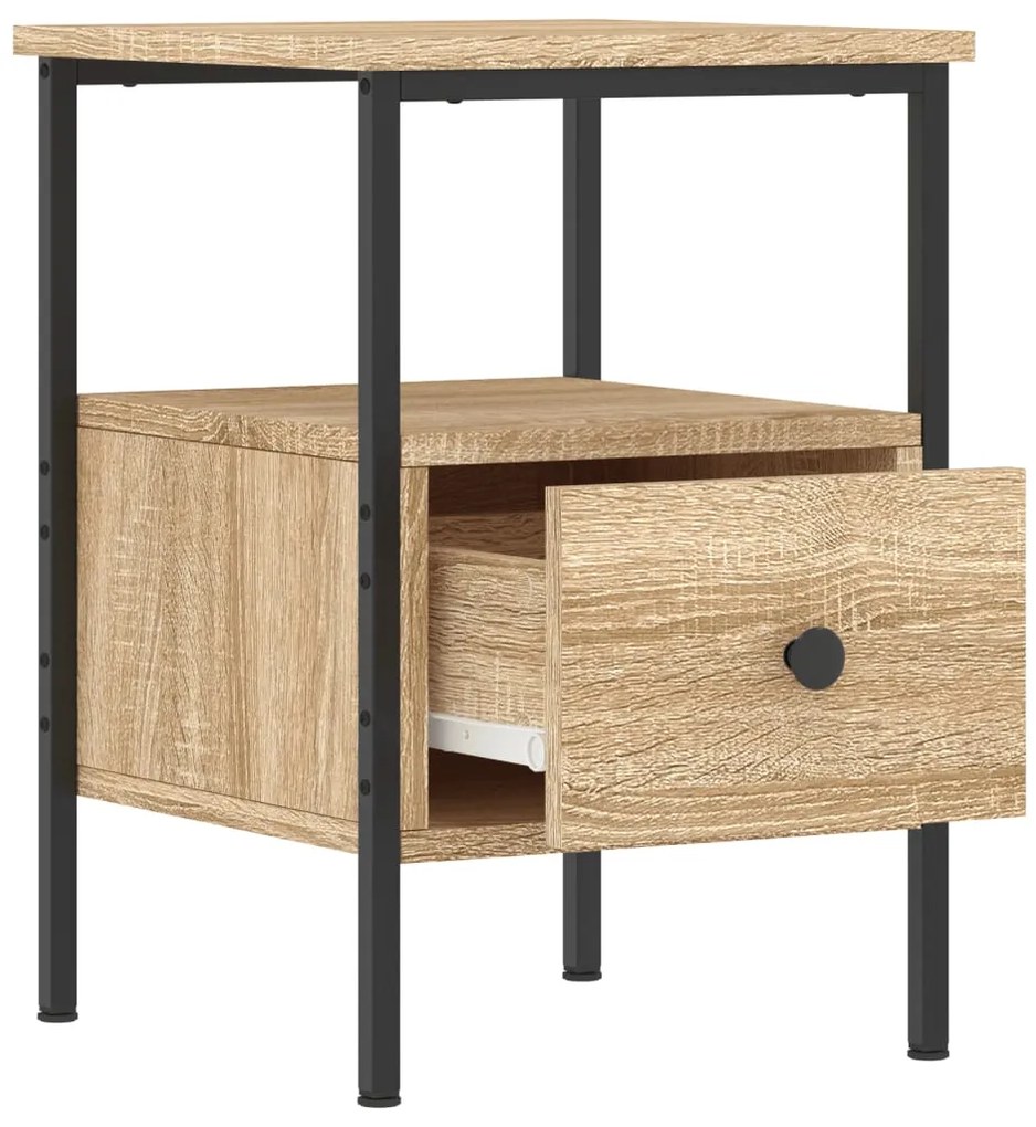 Mesa cabeceira 34x36x50 cm derivados madeira carvalho sonoma