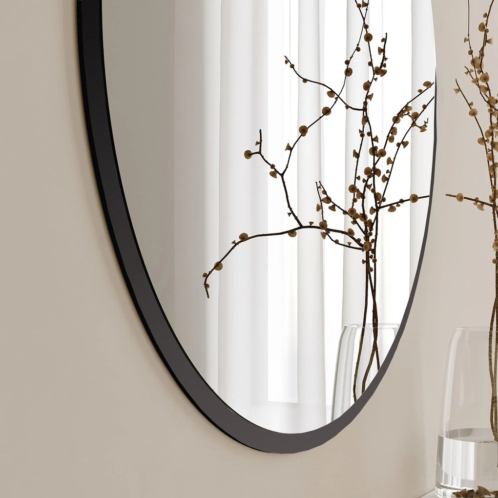 Espelho A706 – Preto – 60 cm x 60 cm x 2,2 cm