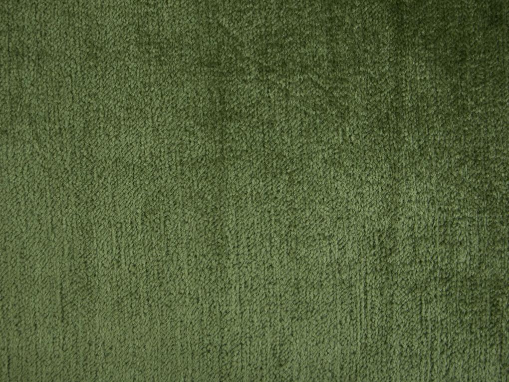 Conjunto de 2 almofadas decorativas com franjas em veludo verde 45 x 45 cm HIZZINE Beliani
