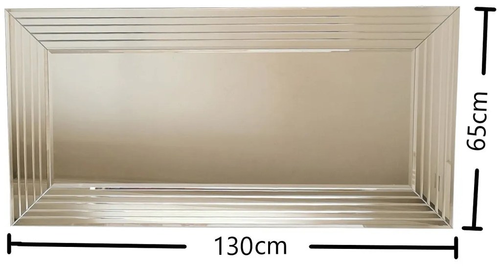 Espelho A305D – Prateado – 130 cm x 65 cm