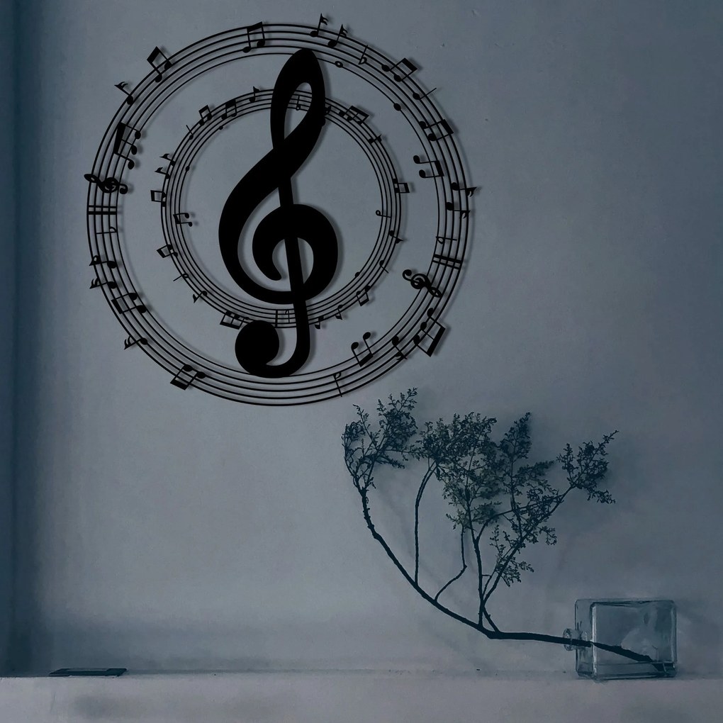 Acessório Decorativo de Parede Arrakis – Preto – 48 x 48 cm