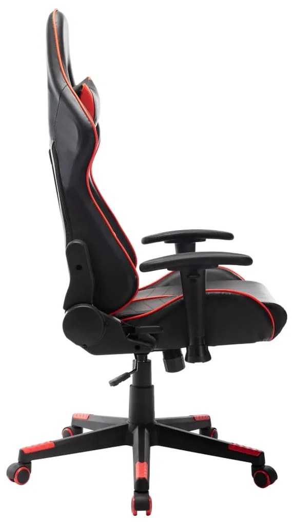 Cadeira de gaming couro artificial preto e vermelho