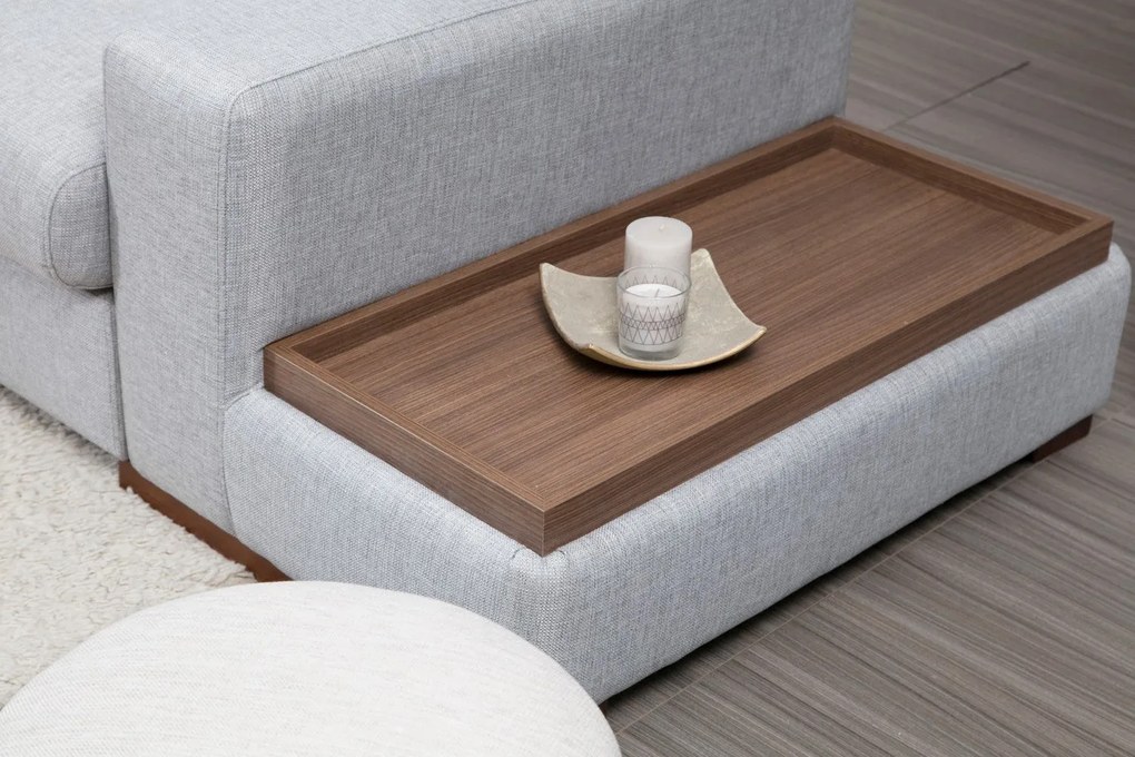 Sofá de Canto Loop – Cinza Claro – 332 cm x 194 cm