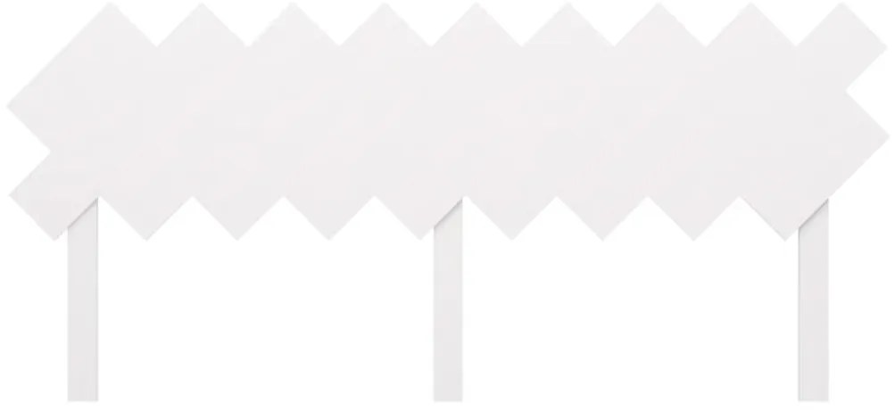 Cabeceira de cama 178x3x80,5 cm pinho maciço branco