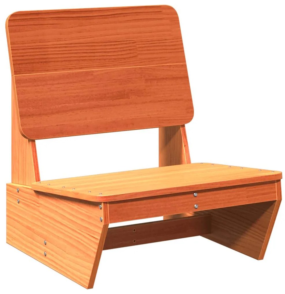 Cadeiras de jardim 2 pcs 60x64x70,5cm pinho maciço castanho-mel