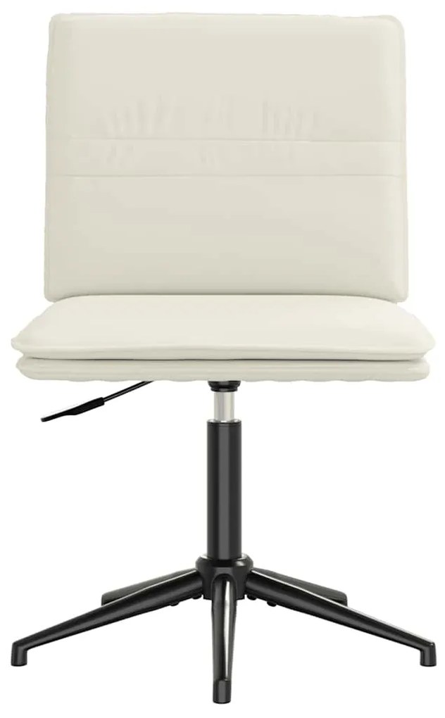 Cadeiras de jantar 2 pcs veludo cor creme
