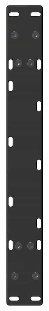 Pés para mesa de centro em formato A, 2 peças, preto, 70x(30-31) cm, a