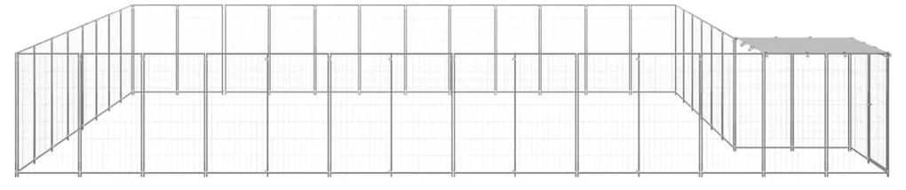 Canil 30,25 m² aço prateado